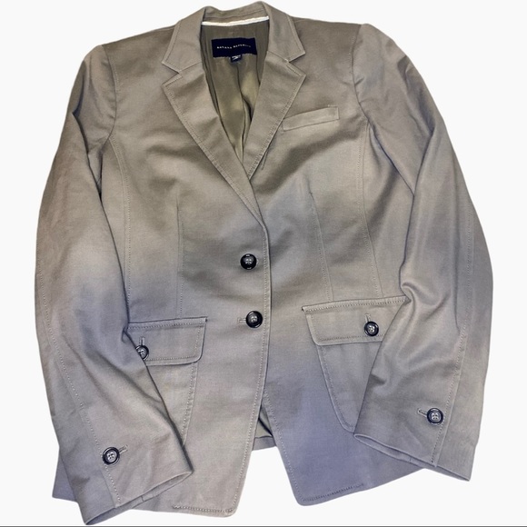 Banana Republic Jackets & Blazers - Banana Republic Women’s Stretch Blazer Gray Size 12
